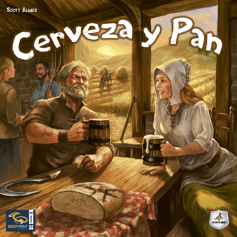 tu juego de mesa cerveza y pan