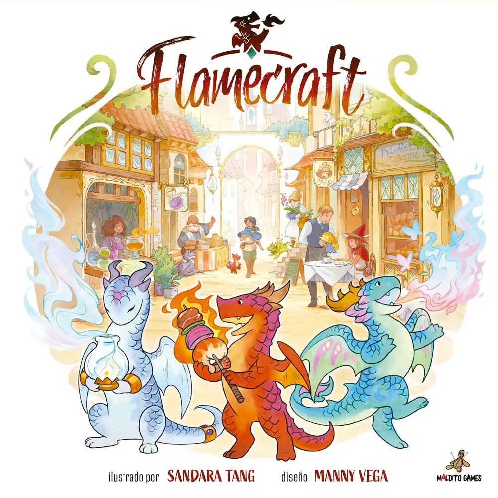tu juego de mesa Flamecraft
