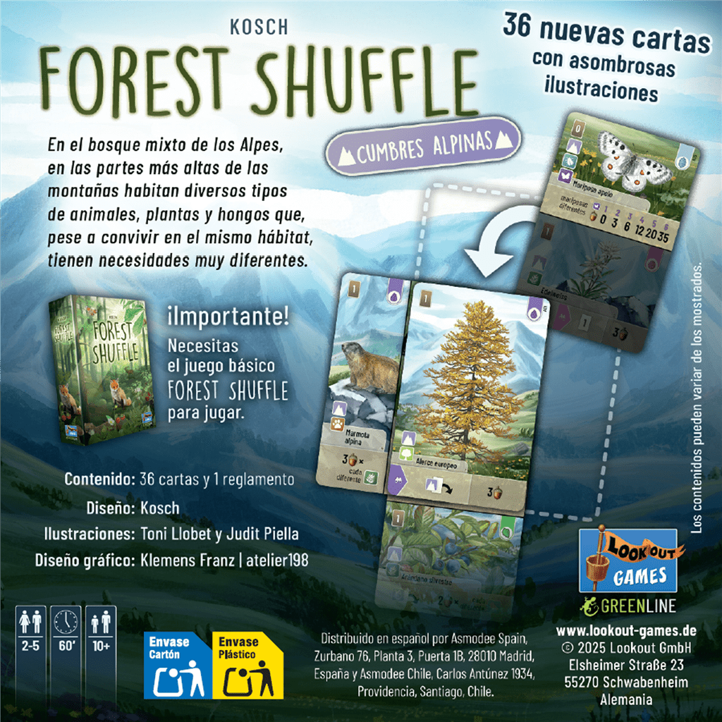 Forest Shuffle: Cumbres Alpinas (Expansión) - Imagen 3